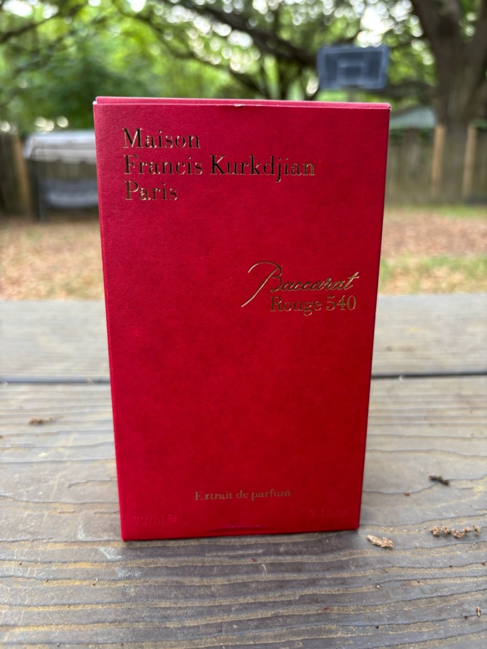 Maison Francis Kurkdjian Red and Gold Fragrance Box